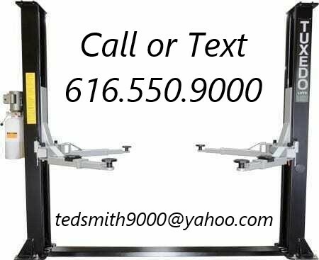 New Tuxedo 9,000 lbs. 2-Post Auto Lift Symmetric with FREE truck adapters!!