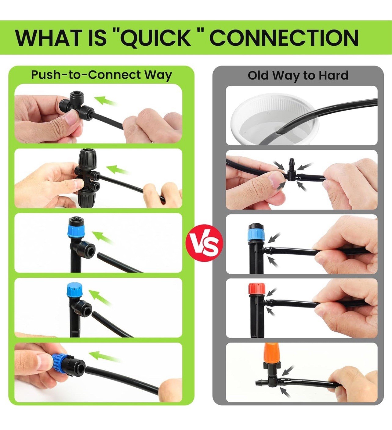 230FT Drip Irrigation System Kit, Automatic Garden Watering System for Plants