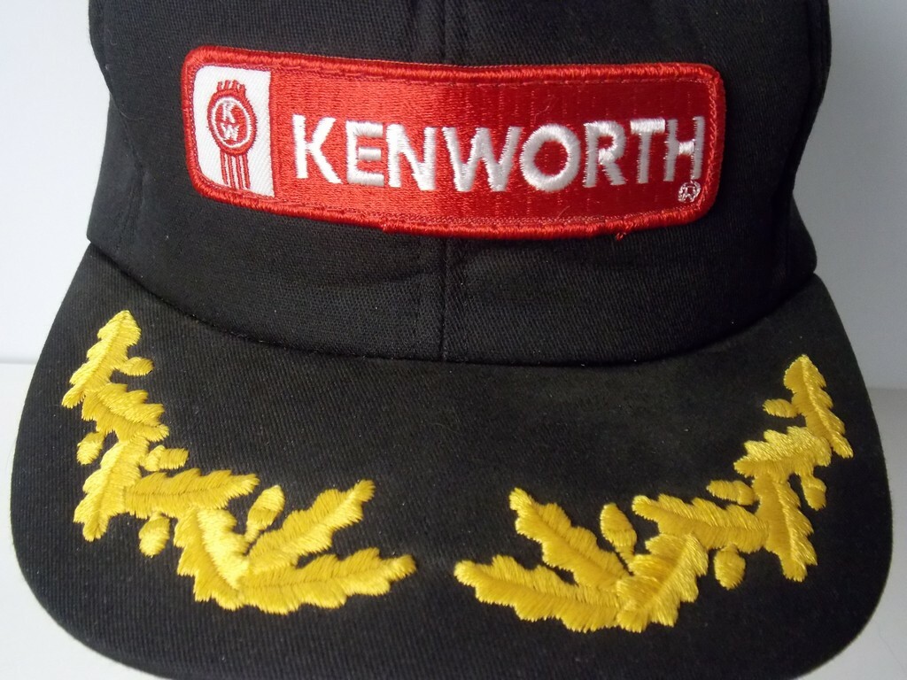 Kenworth Tonkin Snapback Black Ball Cap Sponge Lining 6 Panel Vented Vintage EUC