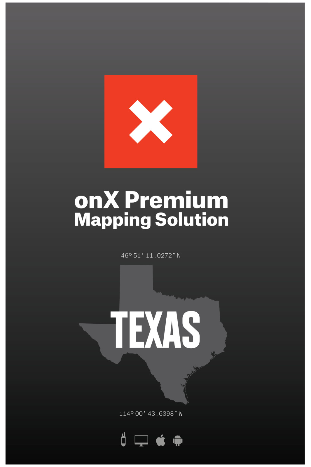 onXmaps Hunt Texas for Garmin TOPO Map microSD Card with SD Adapter