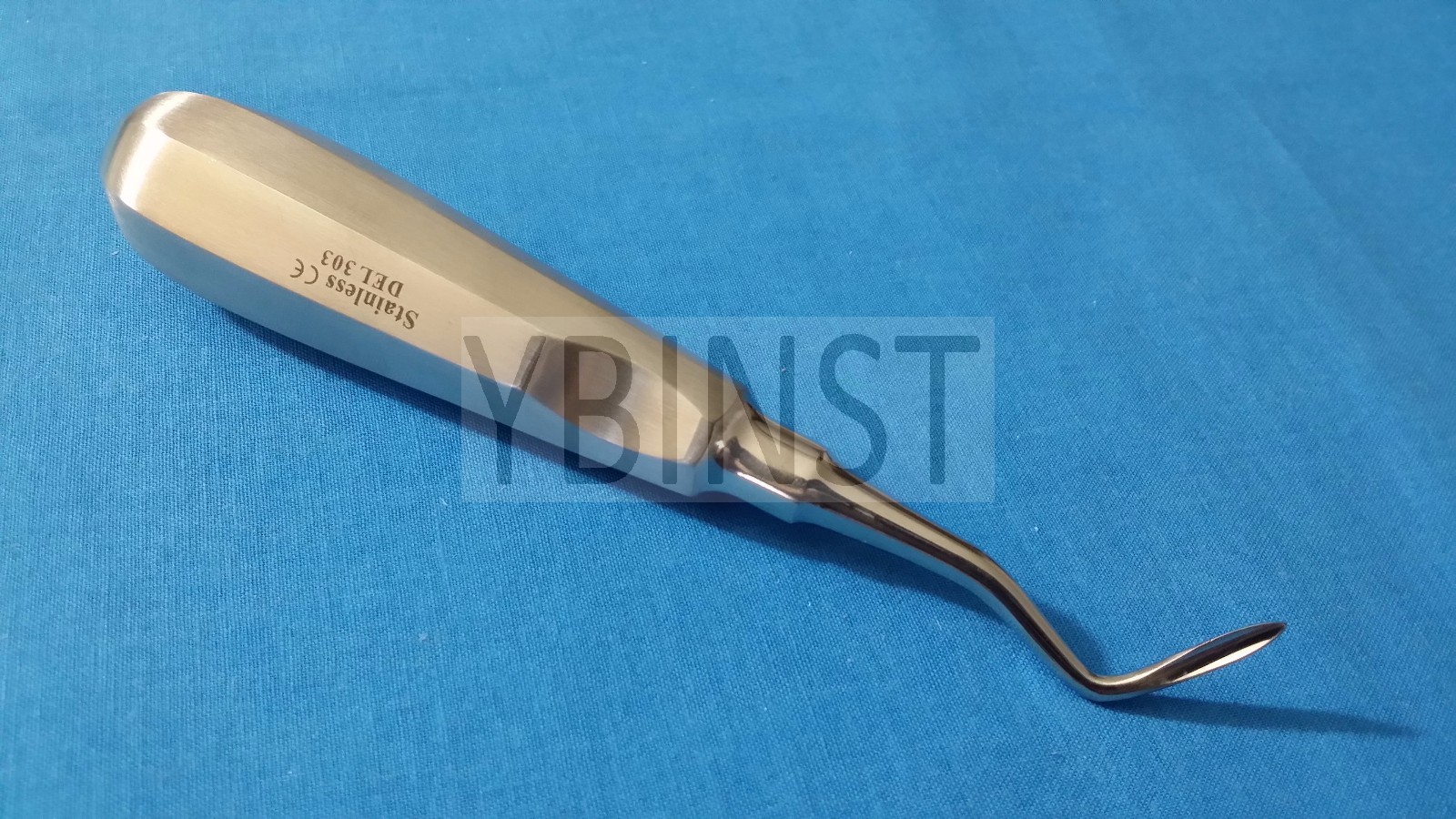 FRENCH STEEL AUTOCLAVABLE APICAL ROOT DENTAL EXTRACTING ELEVATOR RIGHT DEL-303