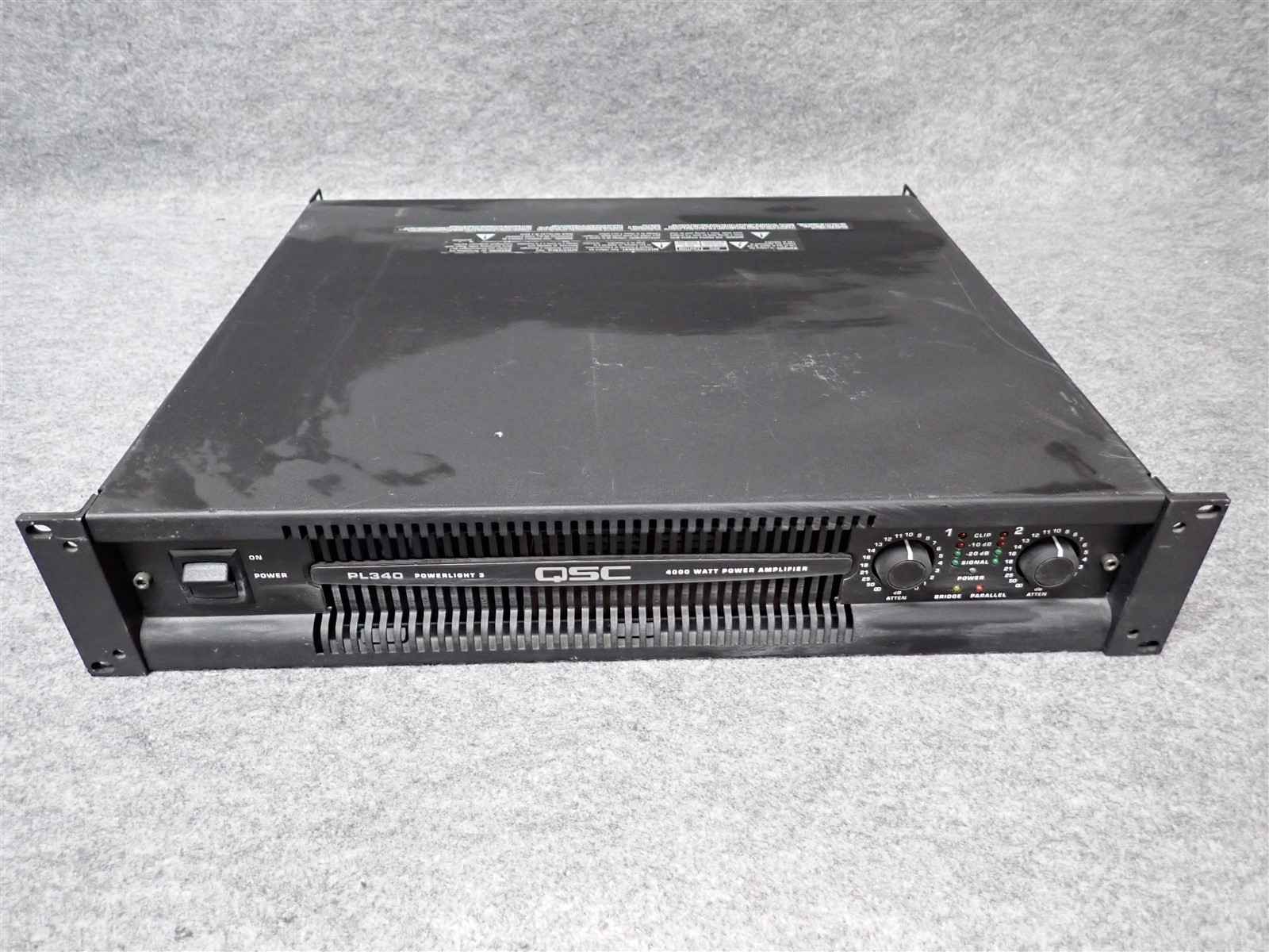 QSC PowerLight PL340 2 Channel Professional Power Amplifier 1350WPC (#22) (II7)
