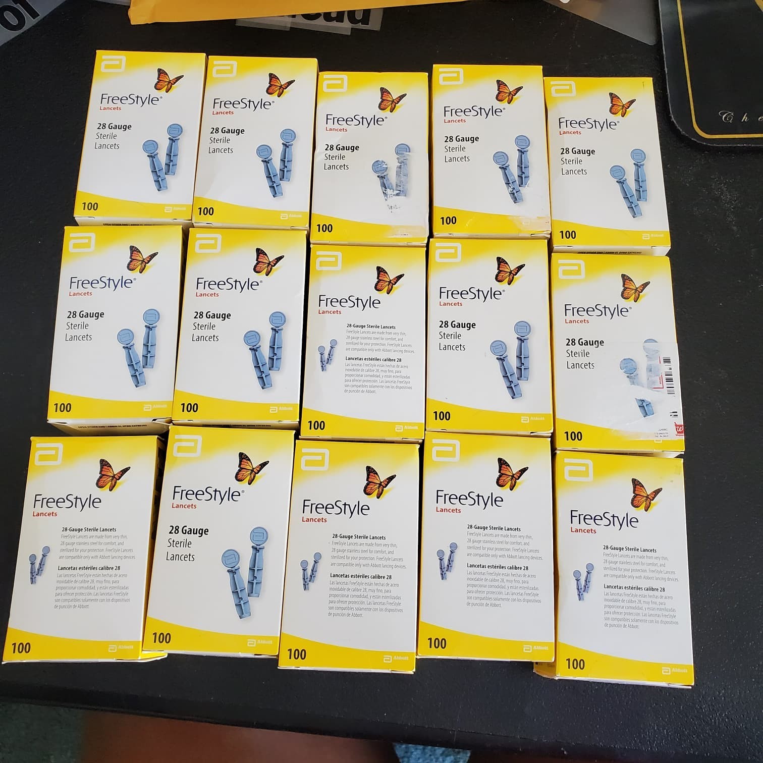 Freestyle 28 Gauge Sterile Lancets (15 boxes) 2020 - 2023