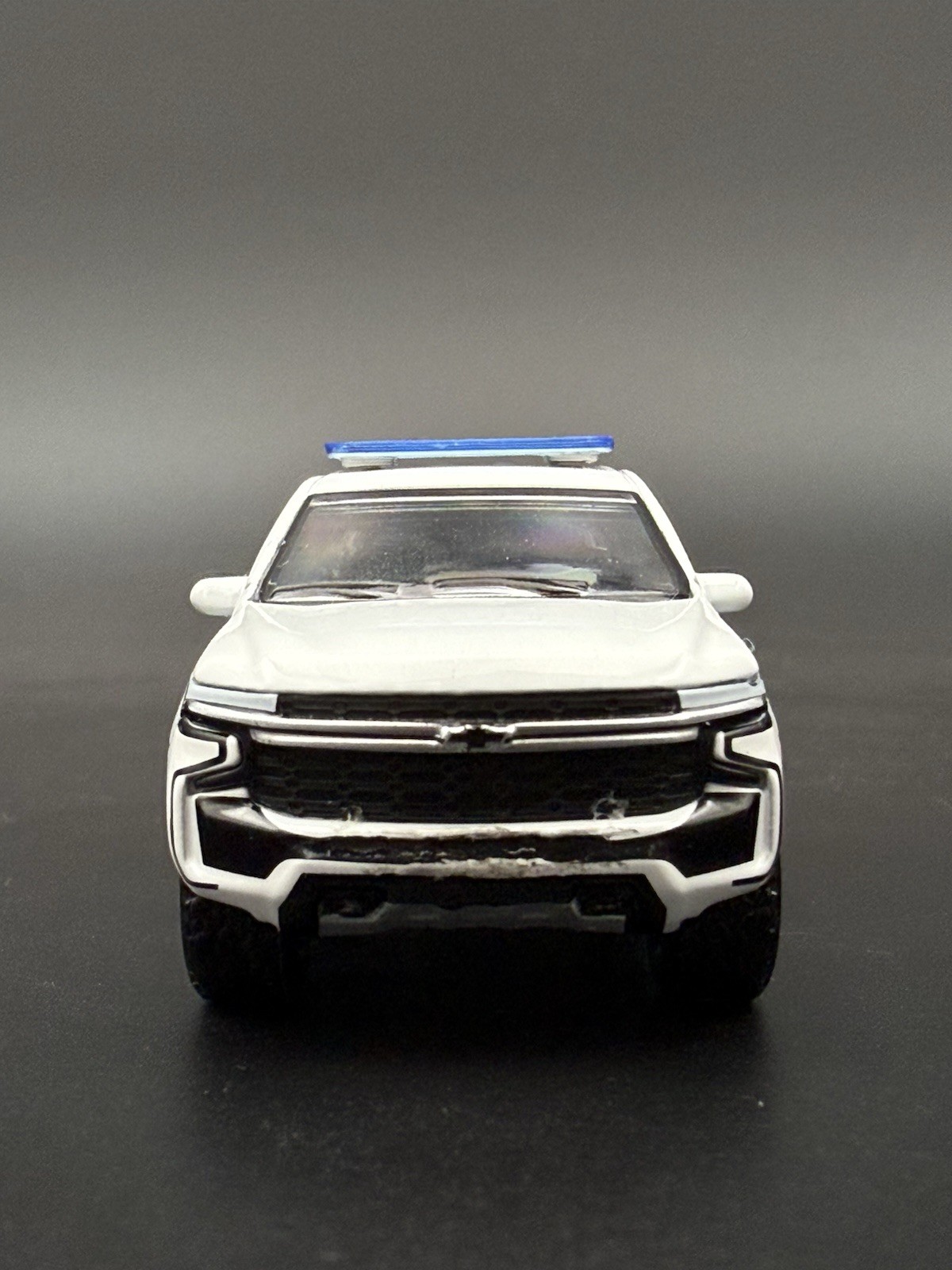 2-Pack 1/64 Scale Model Silver Top Blue LED Style Whelen Lightbar 6402BS