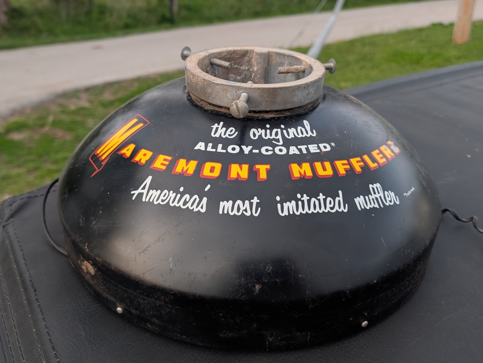 HTF  1950-60s Maremont Muffler rotating display *nonworking* Advertising sign