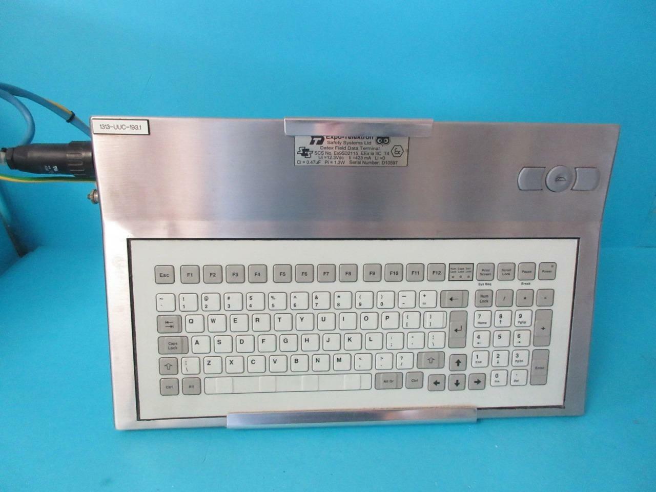 Expo Enclosure Cabinet SS Datex Field Data Terminal Keyboard & Mount EX95D2115