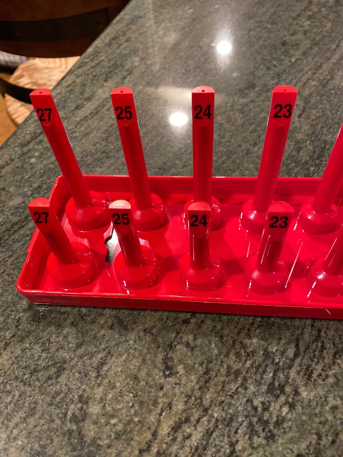 Snap On ka12metrd 1/2" 2 row post tray red 10-27mm