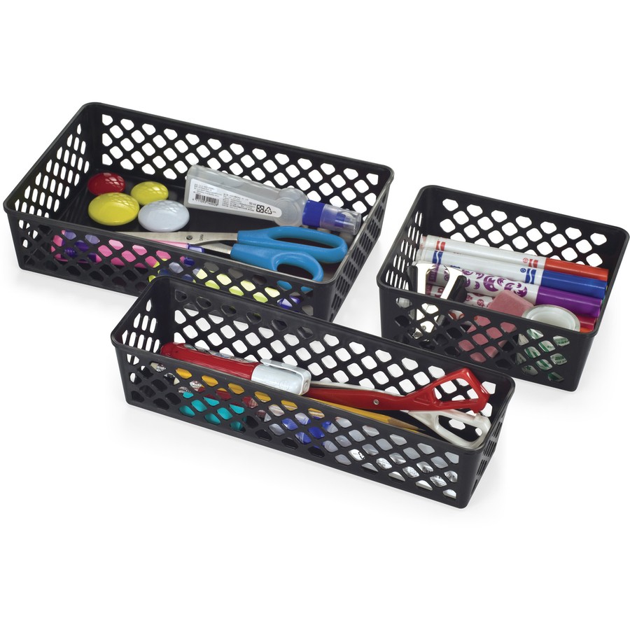 Oic Large Supply Storage Basket - Plastic (OIC26202)