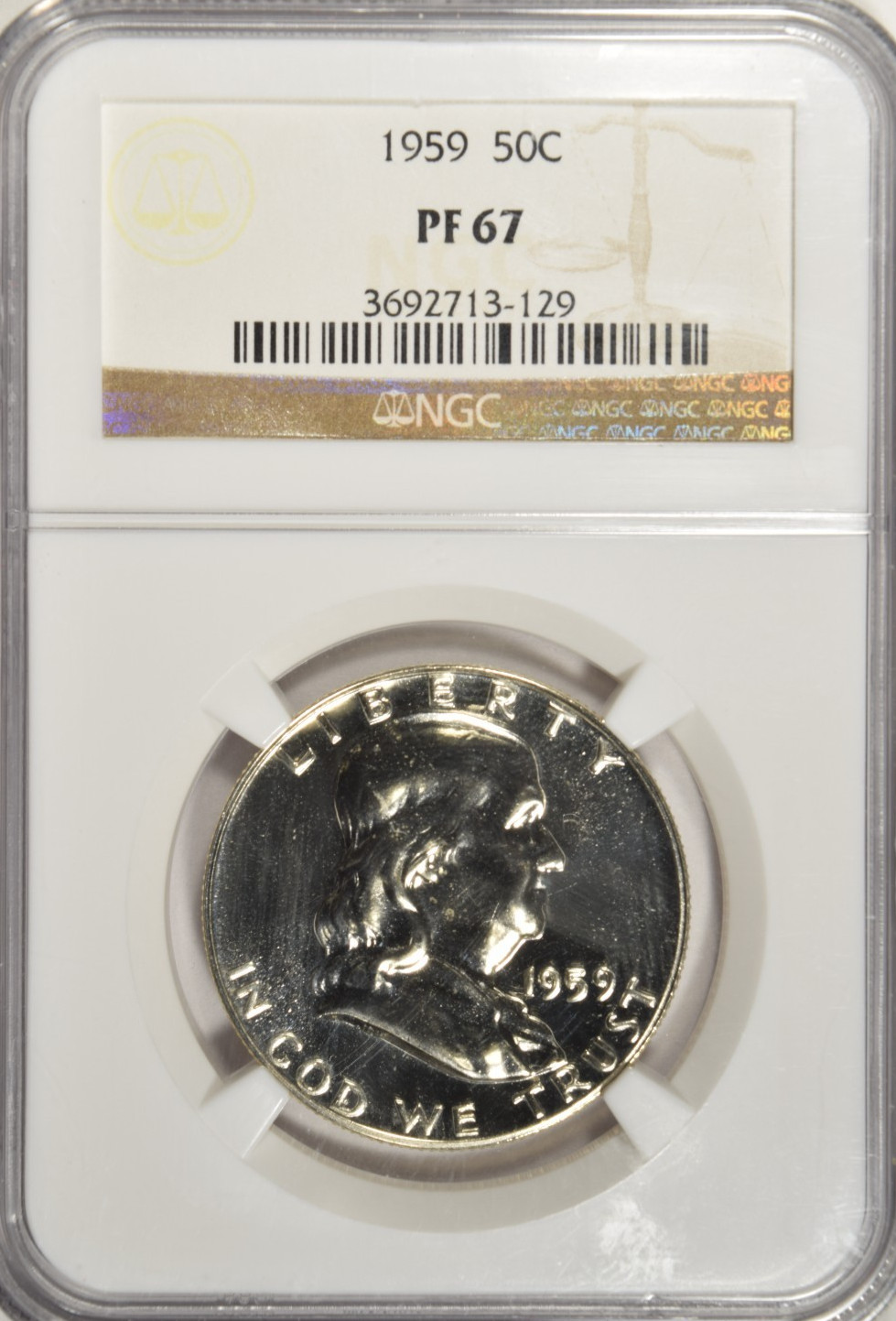 1959 PROOF FRANKLIN HALF DOLLAR ~ NGC PF67 ~ PRICED RIGHT!