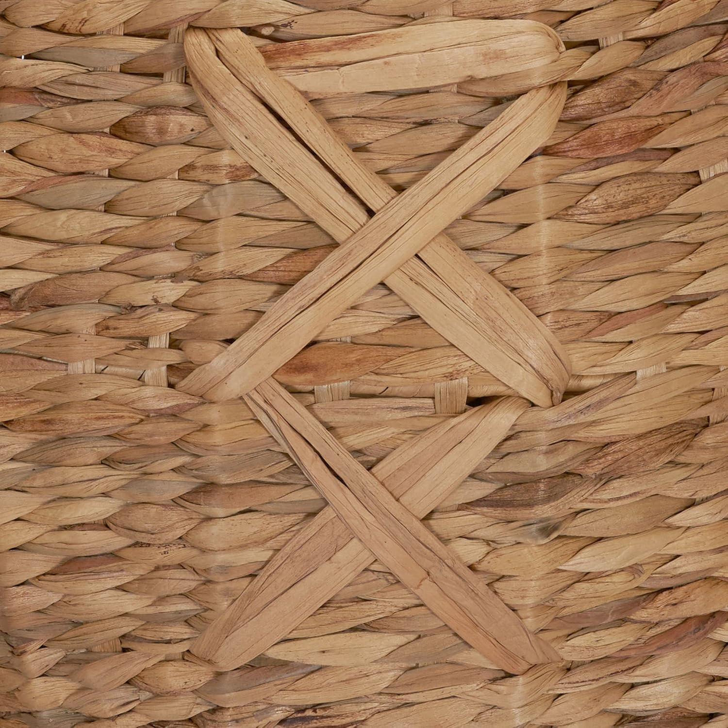ML-4112 Hyacinth round Floor Basket, X-Design, Brown