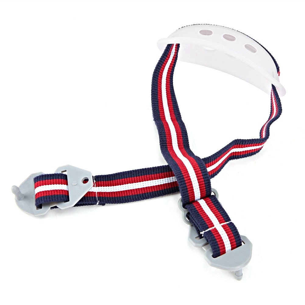 White Hard Hat Chin Strap Detachable Sling For Helmet