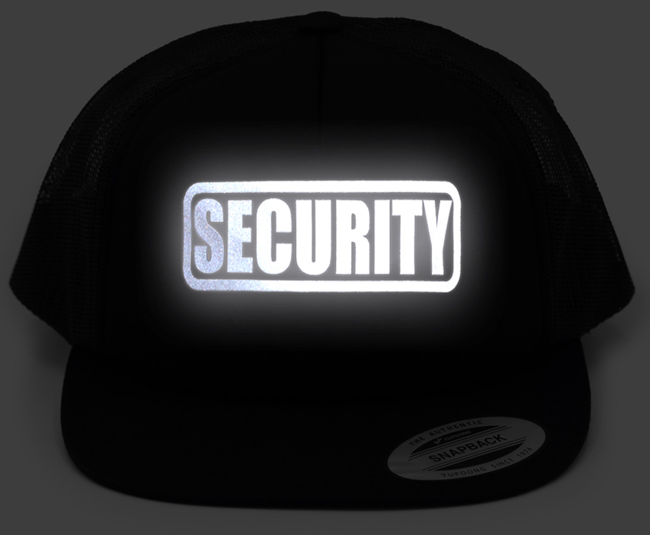 Security Hat, Security cap, party bouncer, security guard, reflective imprint.