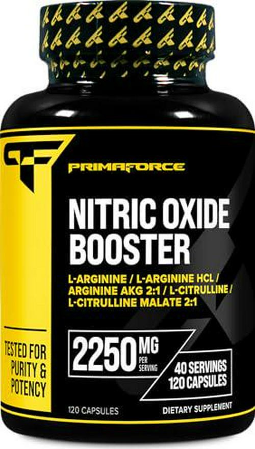 Primaforce Nitric Oxide Booster (2,250mg, 120 Capsules) - 40 Servings of Our for
