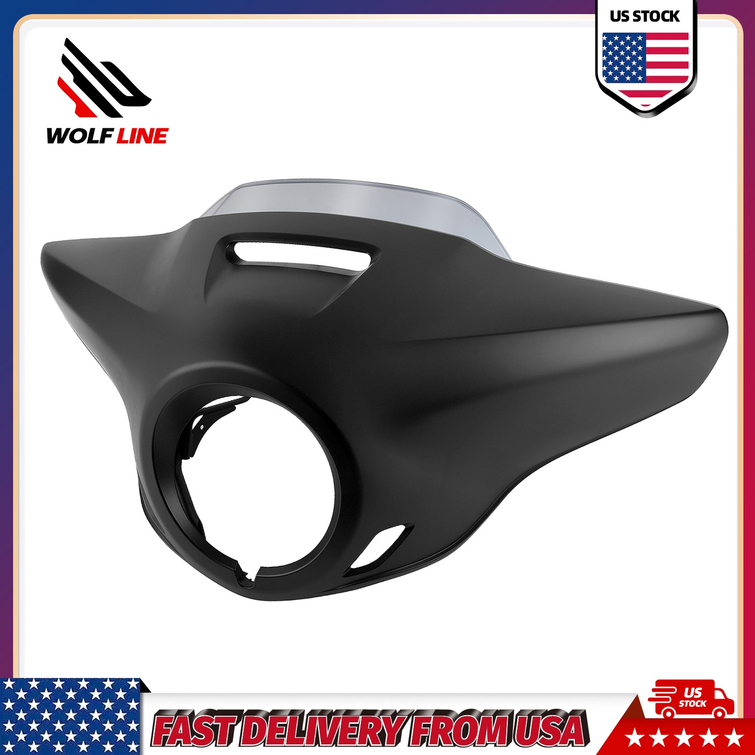 WOLFLINE Windshield Headlight Fairing Bracket for Honda Rebel CM1100 2021-2026