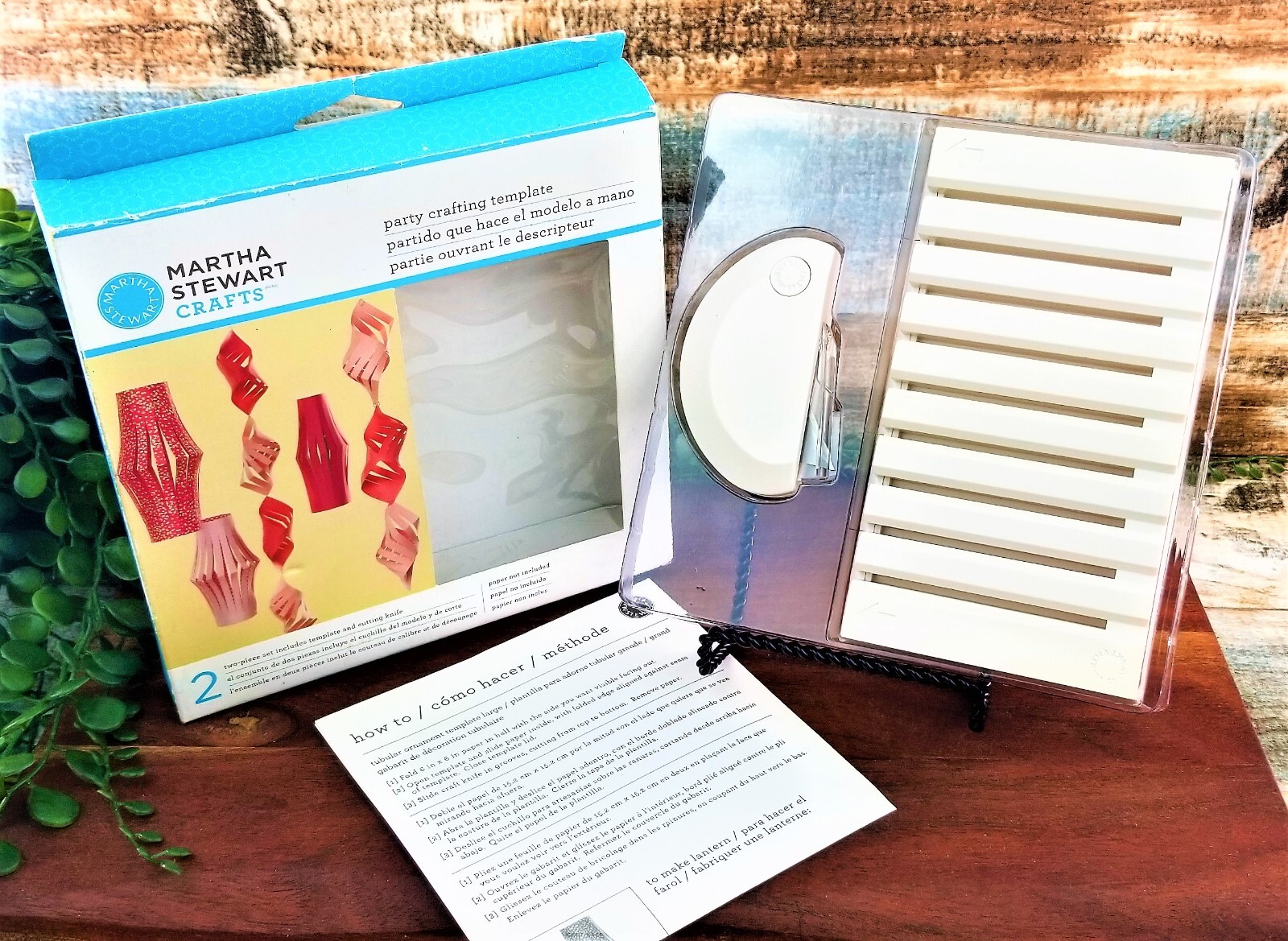Martha Stewart Craft Paper Lantern Template Party Crafting Cutting Tool 2 Pc Set