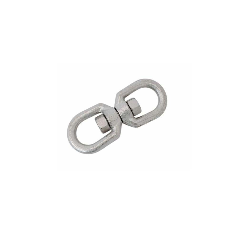 4 Pcs 316 Stainless Steel Drop Forged Mil-Spec 1/4" Eye Eye Swivel 900 Lb WLL