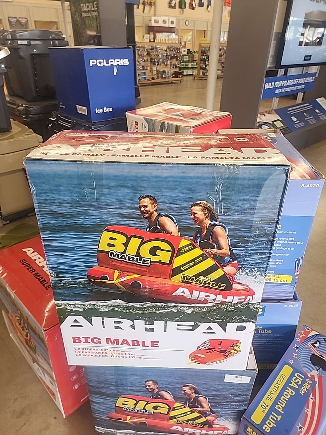 AIRHEAD Big Mable, 1-2 Rider Towable Tube for Boating532213 (601650)
