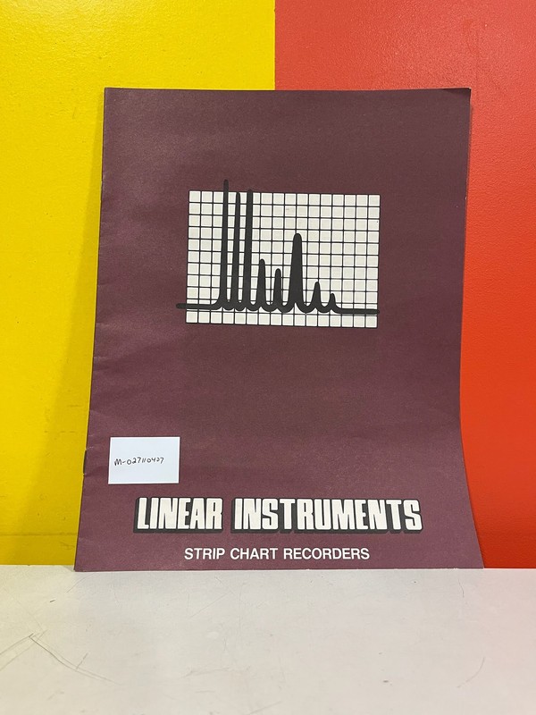 Linear Instruments 0156-0000 156 Strip Chart Recorders Catalog Manual