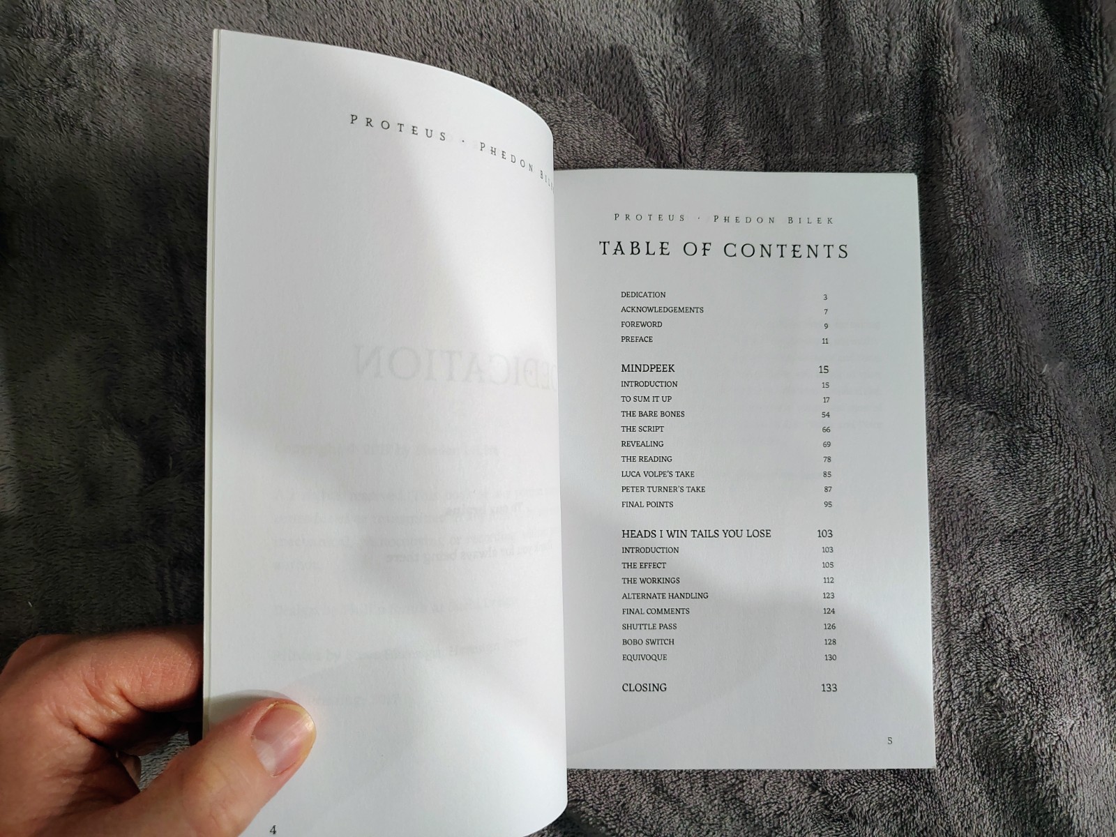 Proteus By Phedon Bilek - Magic Mentalism Book