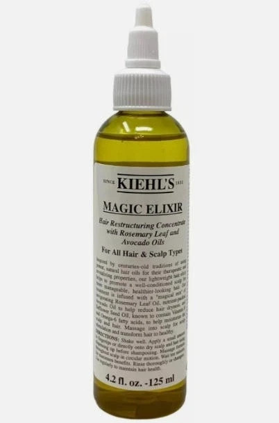 Kiehl's Magic Elixir Hair Restructuring Concentrate Oil 4.2 Oz 125 ml