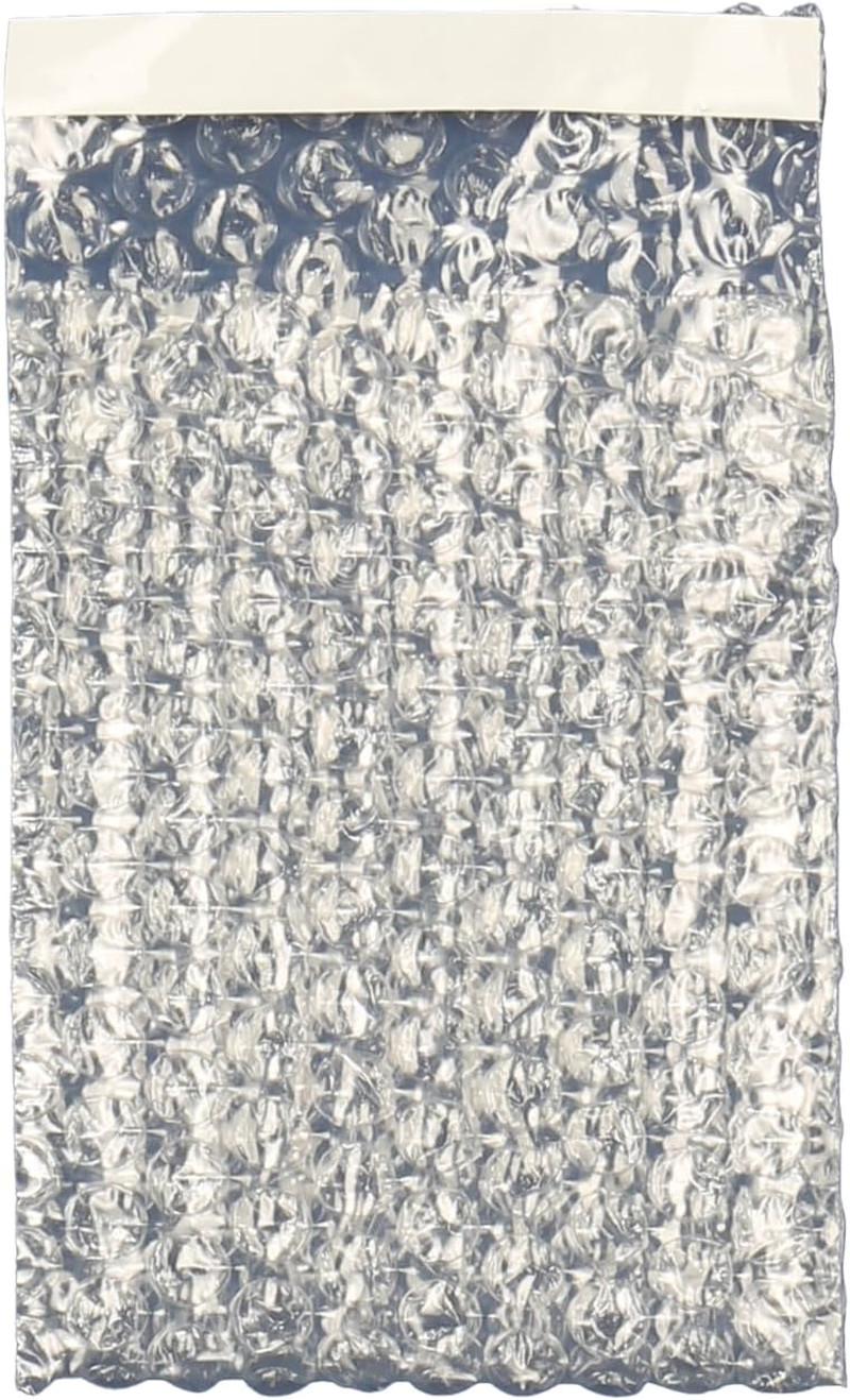 100 Packs 4X7.5 SELF-SEAL CLEAR BUBBLE OUT POUCHES BAGS 3/16" WRAP 4"X7.5"