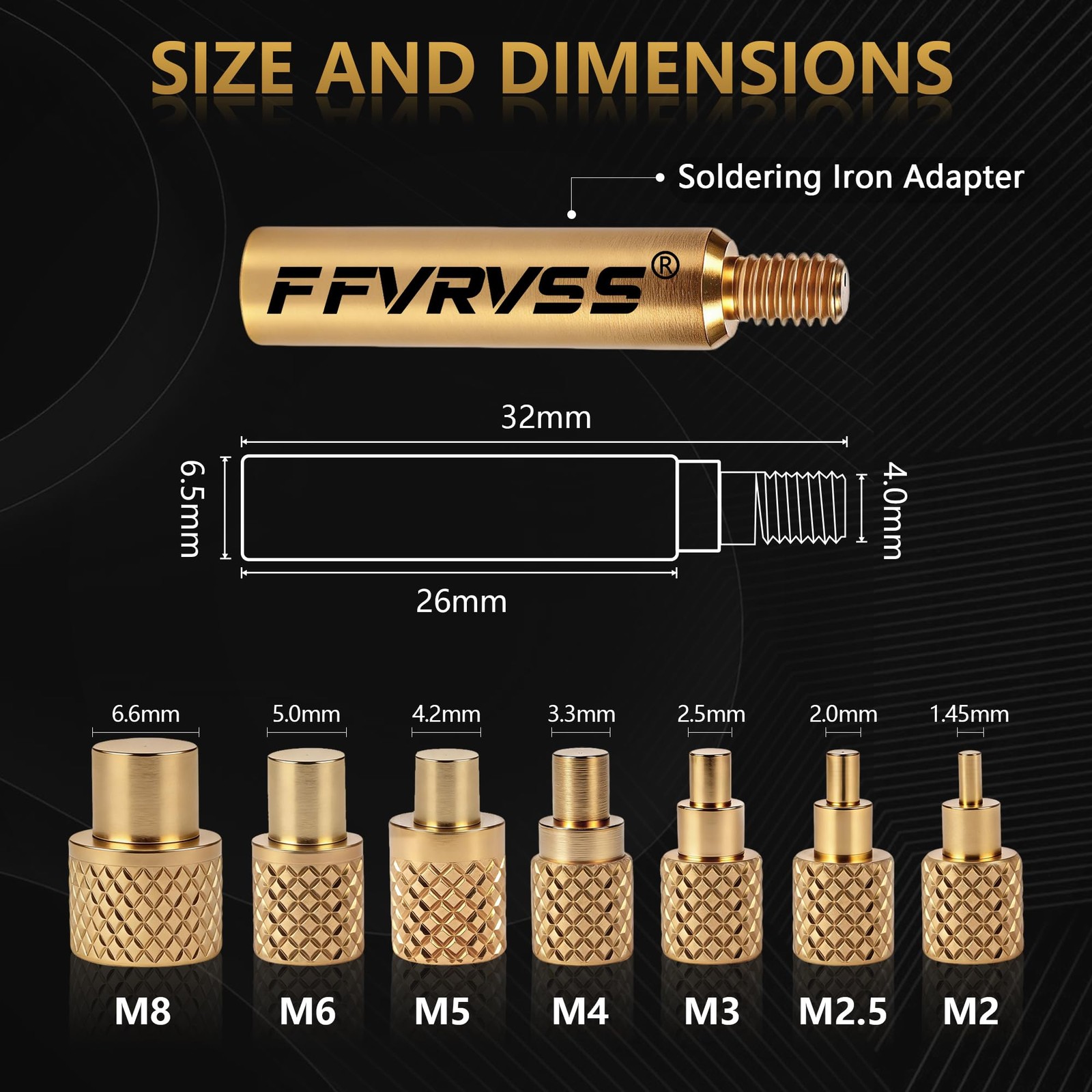 Premium Heat Set Insert Tool kit, for Threaded inserts M2-m8 Upgraded 8 Tips