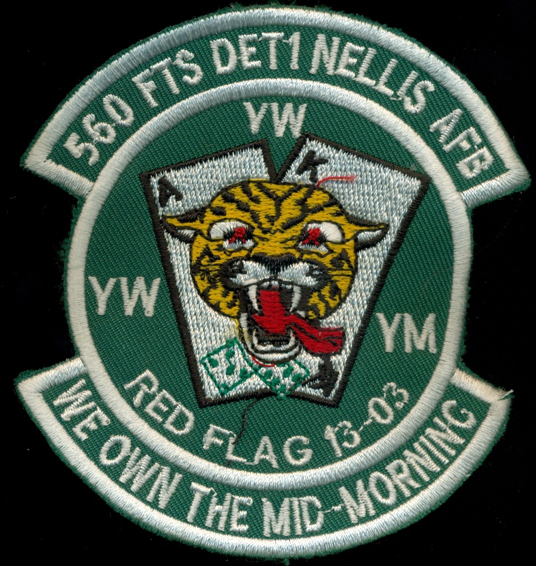 USAF 560th Flying Training Squadron Det 1 Nellis AFB Patch J-16