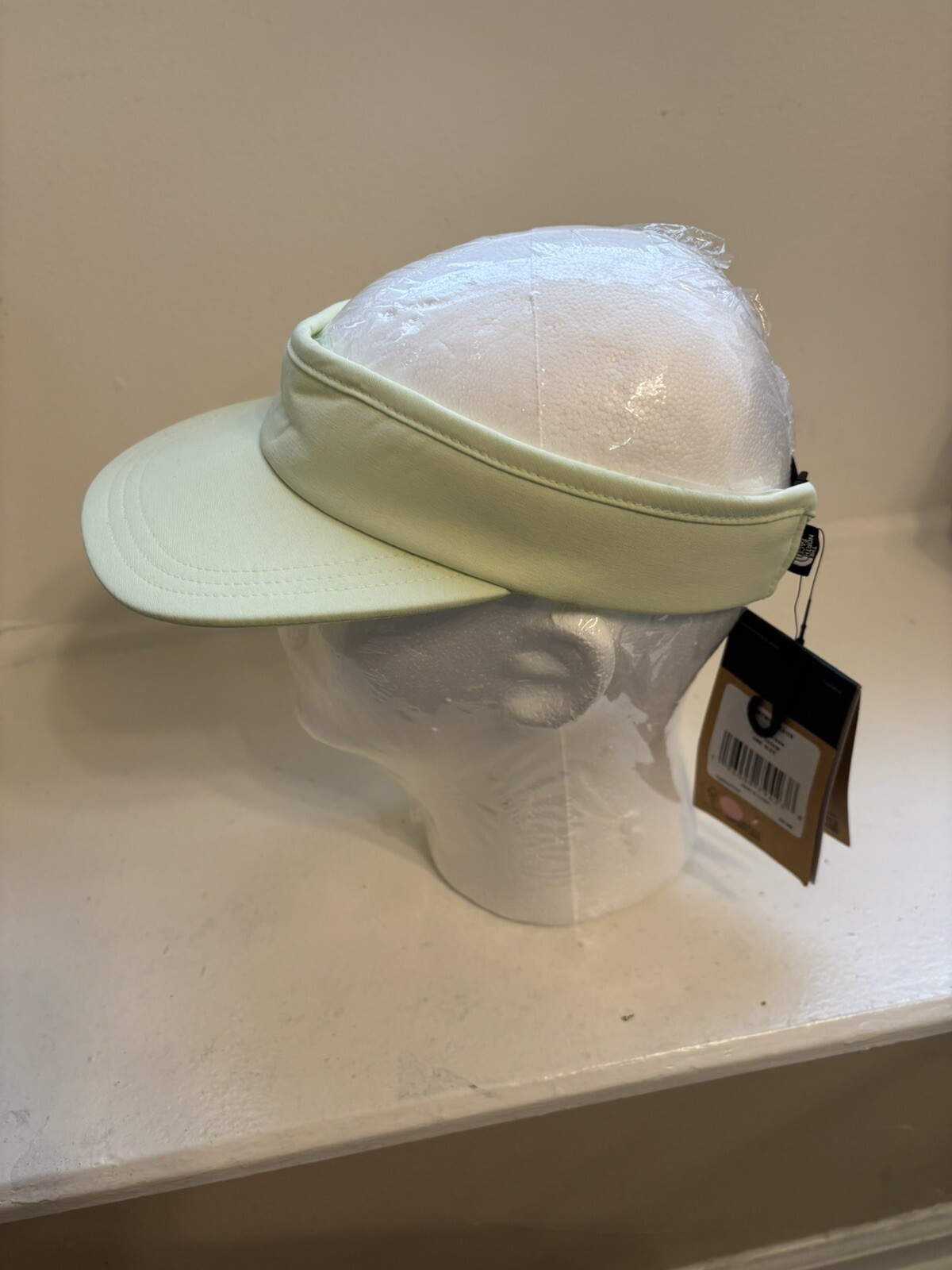 NWT THE NORTH FACE UNISEX ADULTS VISOR LIME CREAM OS LOGO