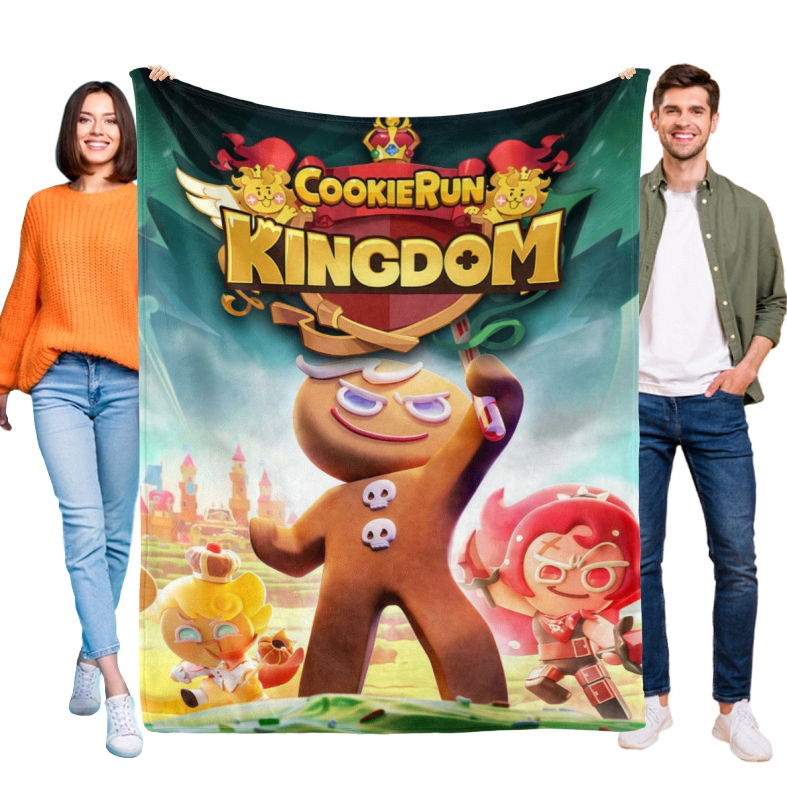 Cookie Run Blanket Soft Bed Sofa Throw Birthday Gift for Kids Cozy Lightweigh