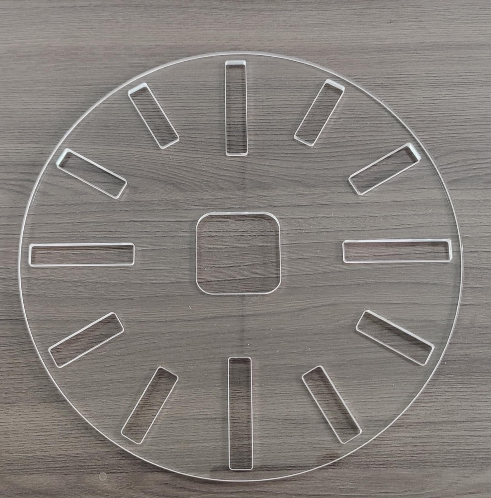 Clock Router Template 10 Inch Acrylic Inlay Circle Face Dials Woodworking