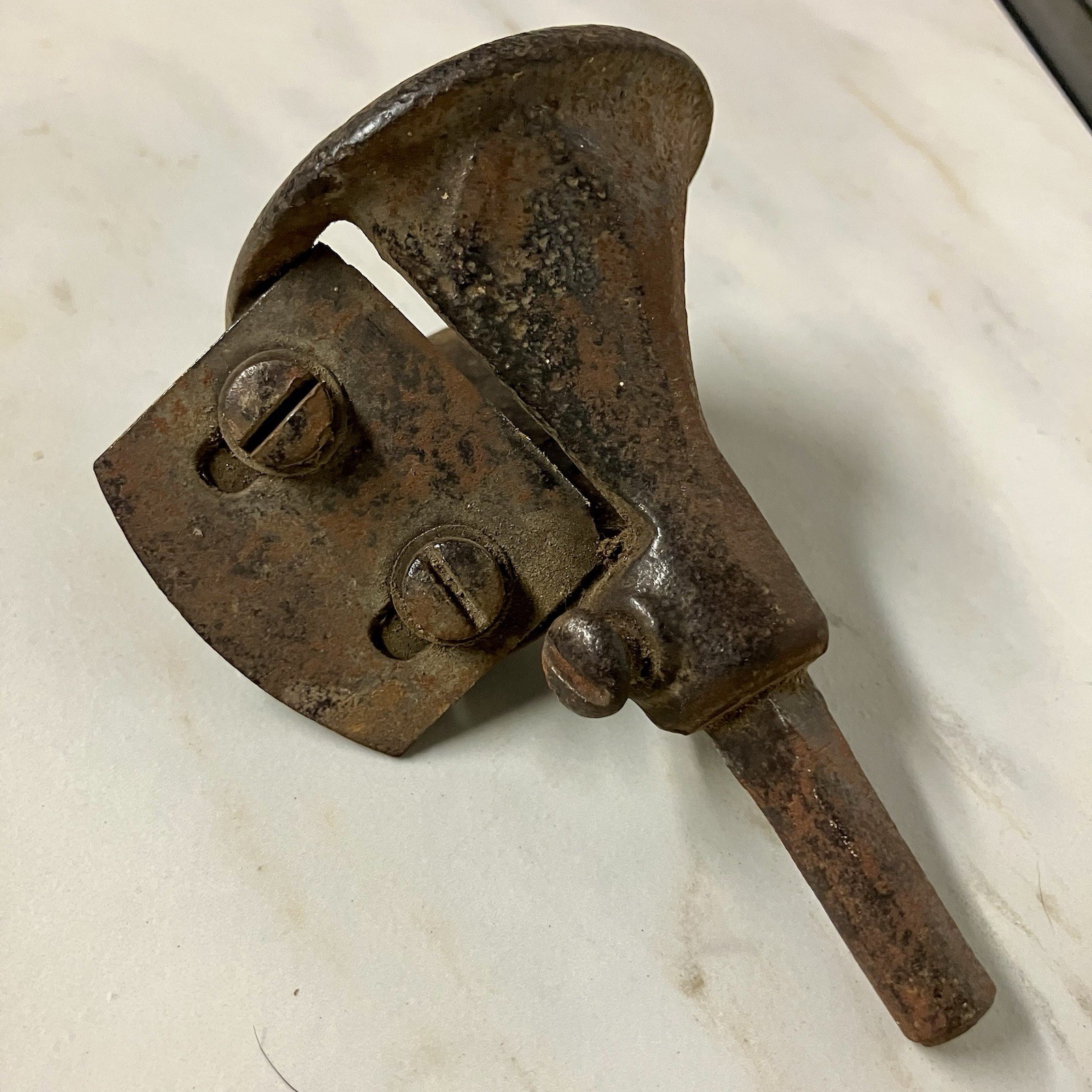 Possibly a Cast Iron Spoke Pointer Woodworking Tool - Adjustable Blade Brace