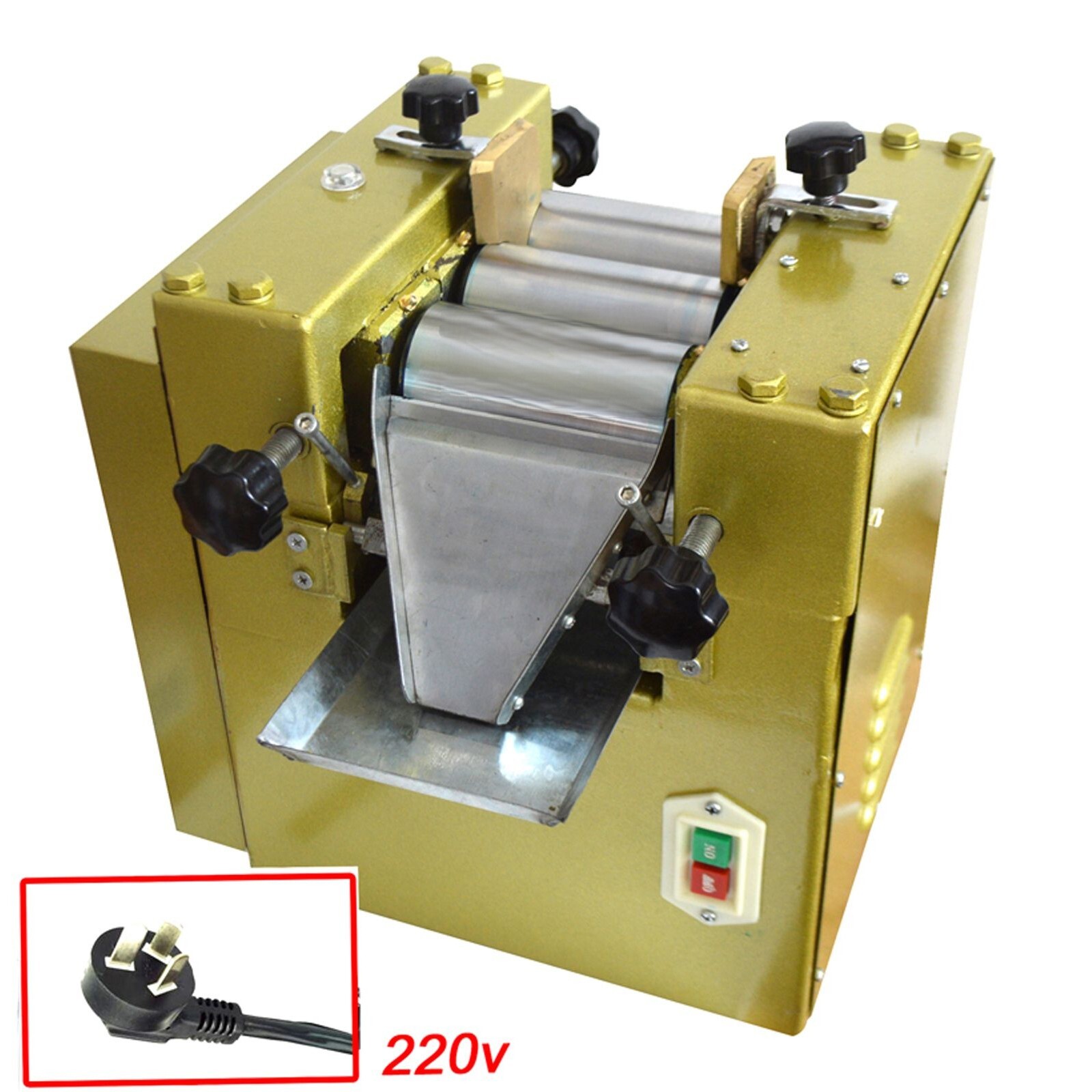 220V Lab Three Roll Grinding Mill Grinder Paint Ink Paste Materials Mill Grinder