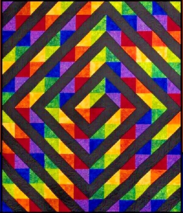 Rainbow Road Quilt Pattern