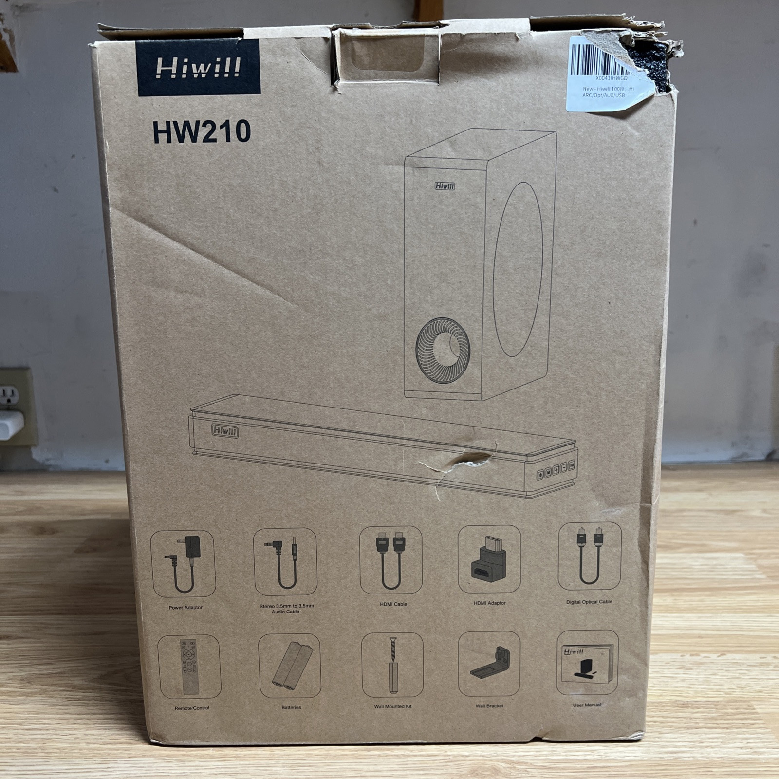 hiwi!! hw210 speaker and soundbar With Remote
