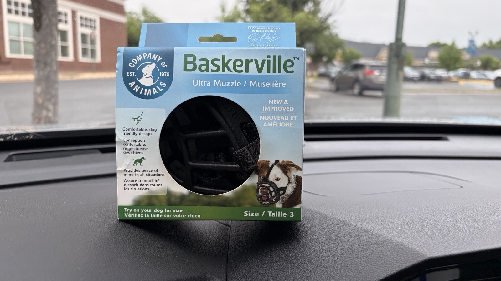 Baskerville Ultra Muzzle Adjustable Basket Black TPR Nylon Size 3