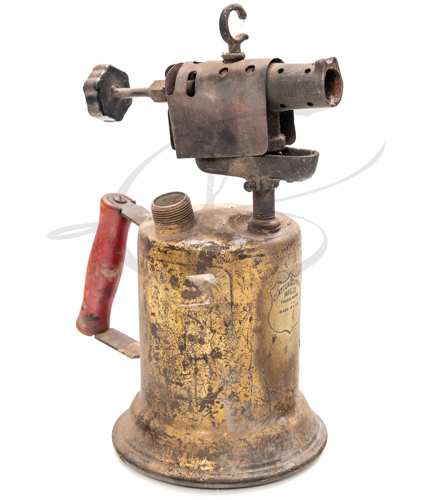 VINTAGE ANTIQUE ORIGINAL BRASS BLOW TORCH CLAYTON AND LAMBERT MFG Co.
