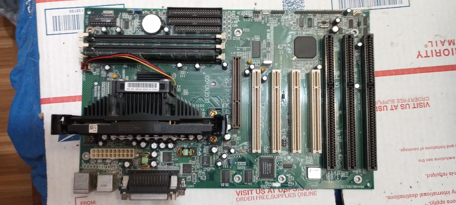Vintage Legend QDI P6I440BX/Brilliant Motherboard and PentiumII CPU