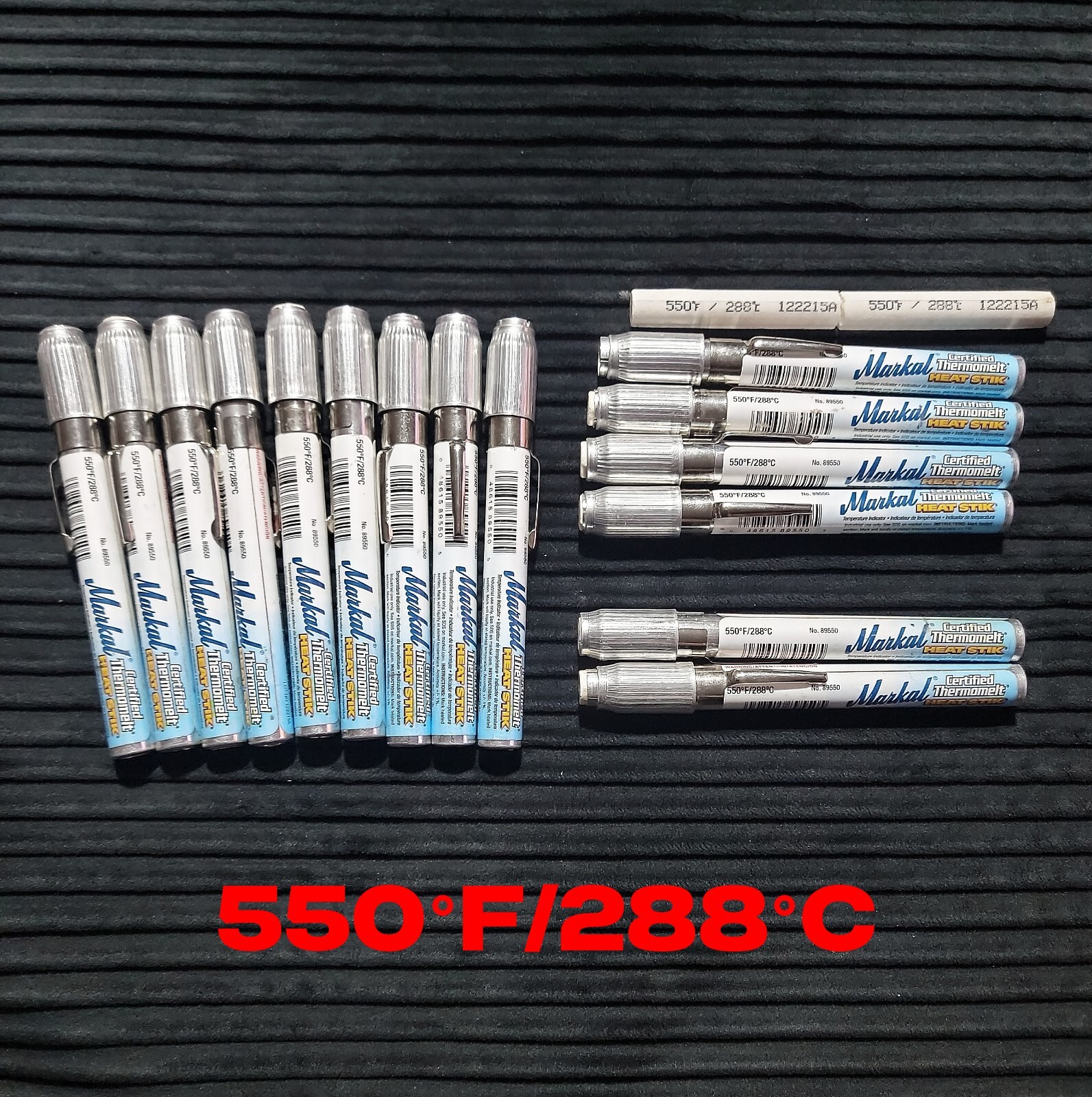 Lot of 15 Markal Thermomelt Heat Stik (550°F / 288°C) – SOME BROKEN