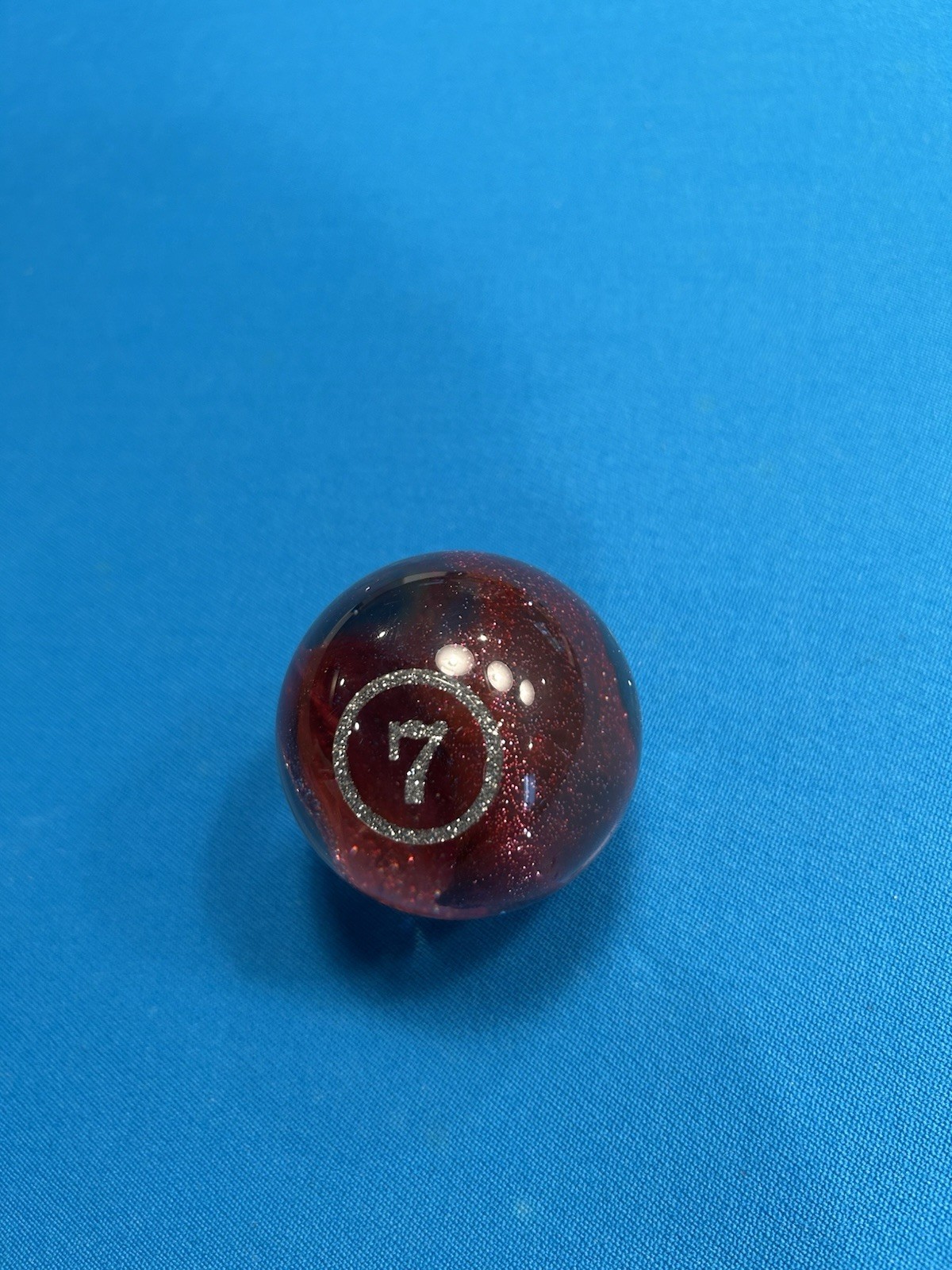 RARE! Vigma Shangra La BEAUTIFUL Glitter Individual Pool Ball 7 Ball