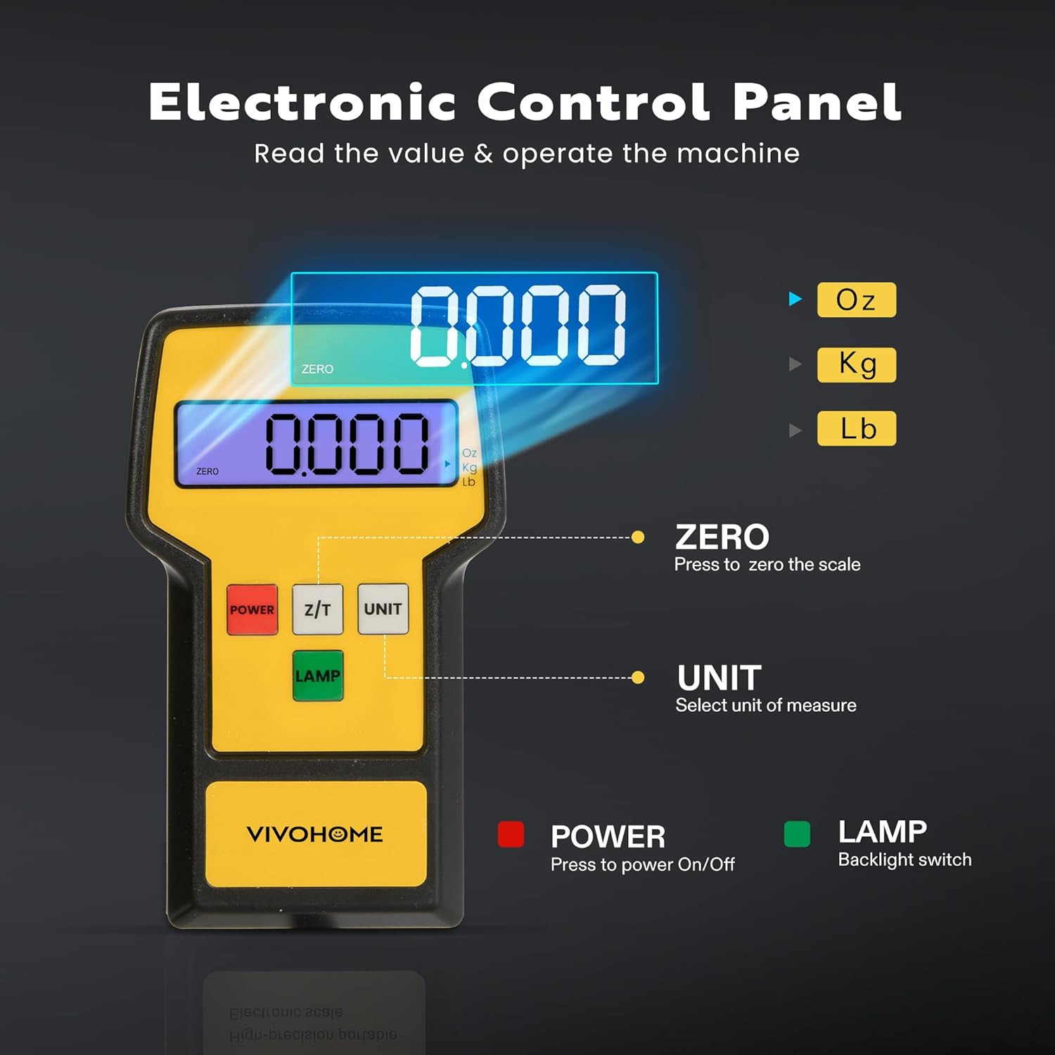 220 LBS High Precision Electronic Digital Refrigerant Charging Weight Scale with