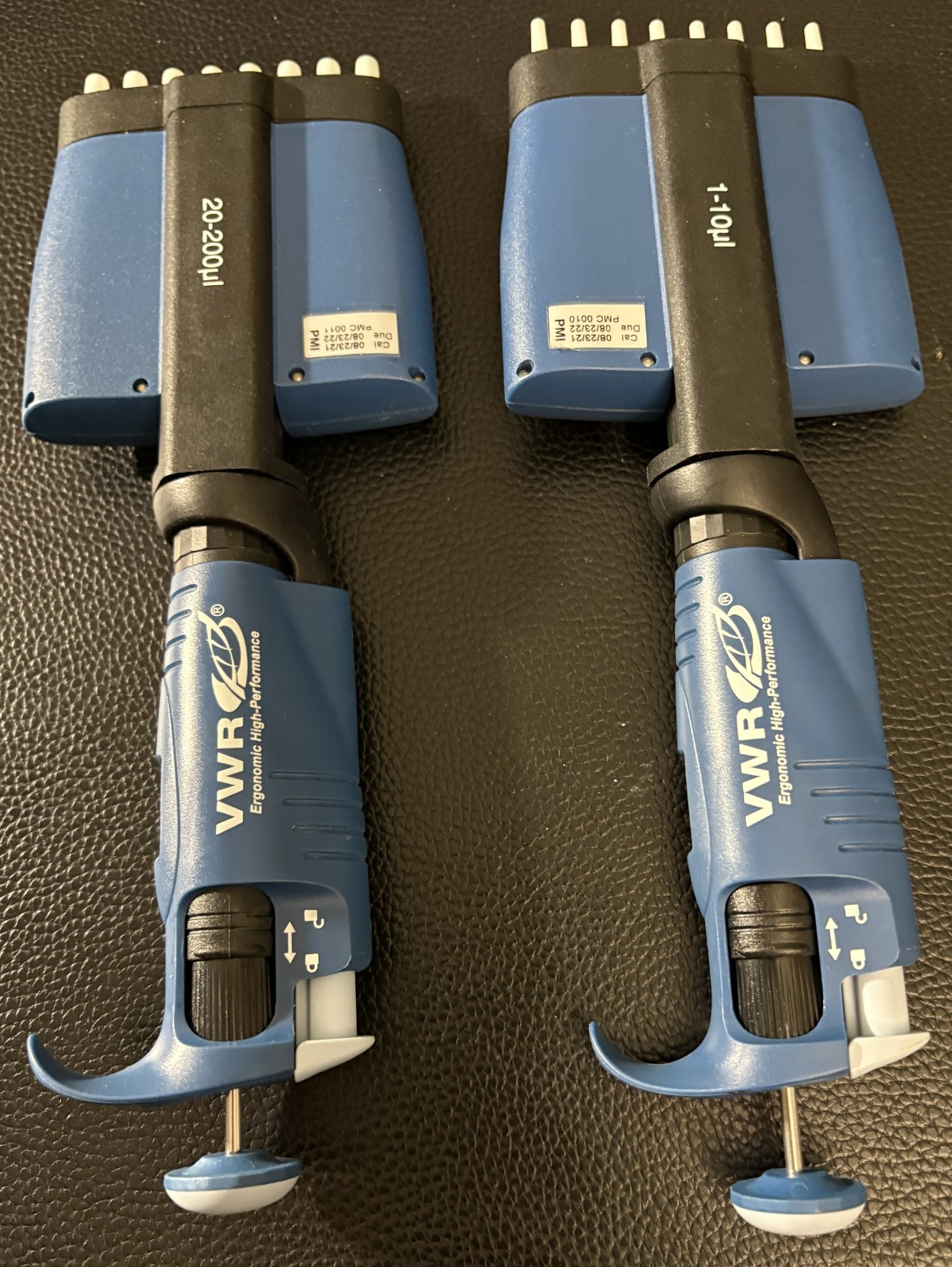VWR Ergonomic High-Performance 1-10 ul  and 20-200 ul  8 Channels Pipette