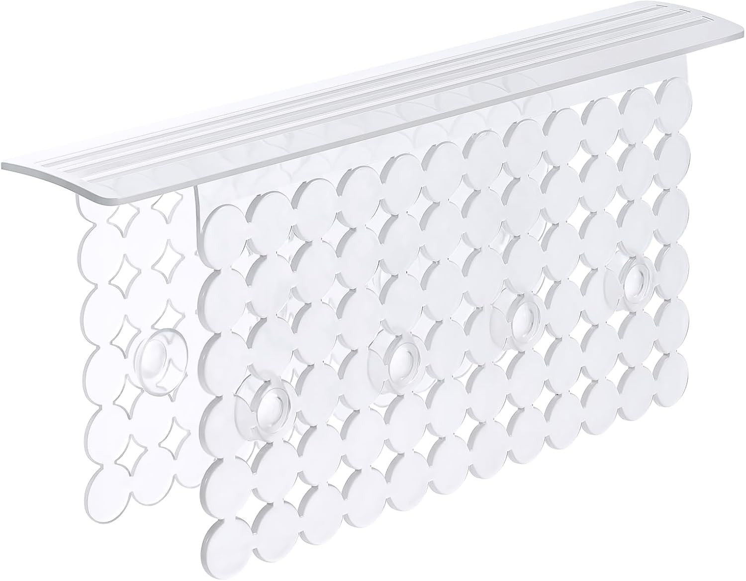 Plastic Sink Saddle, Sink Divider Mat with Strong Suction Cups, Kitchen Divided