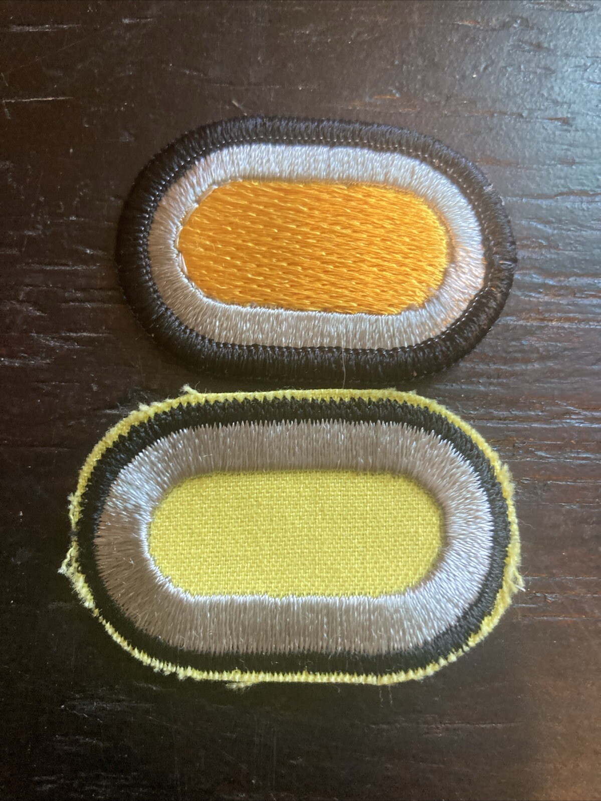 2 West Point Ovals Old & New airborne wing background patch usma 82nd 101st 11th