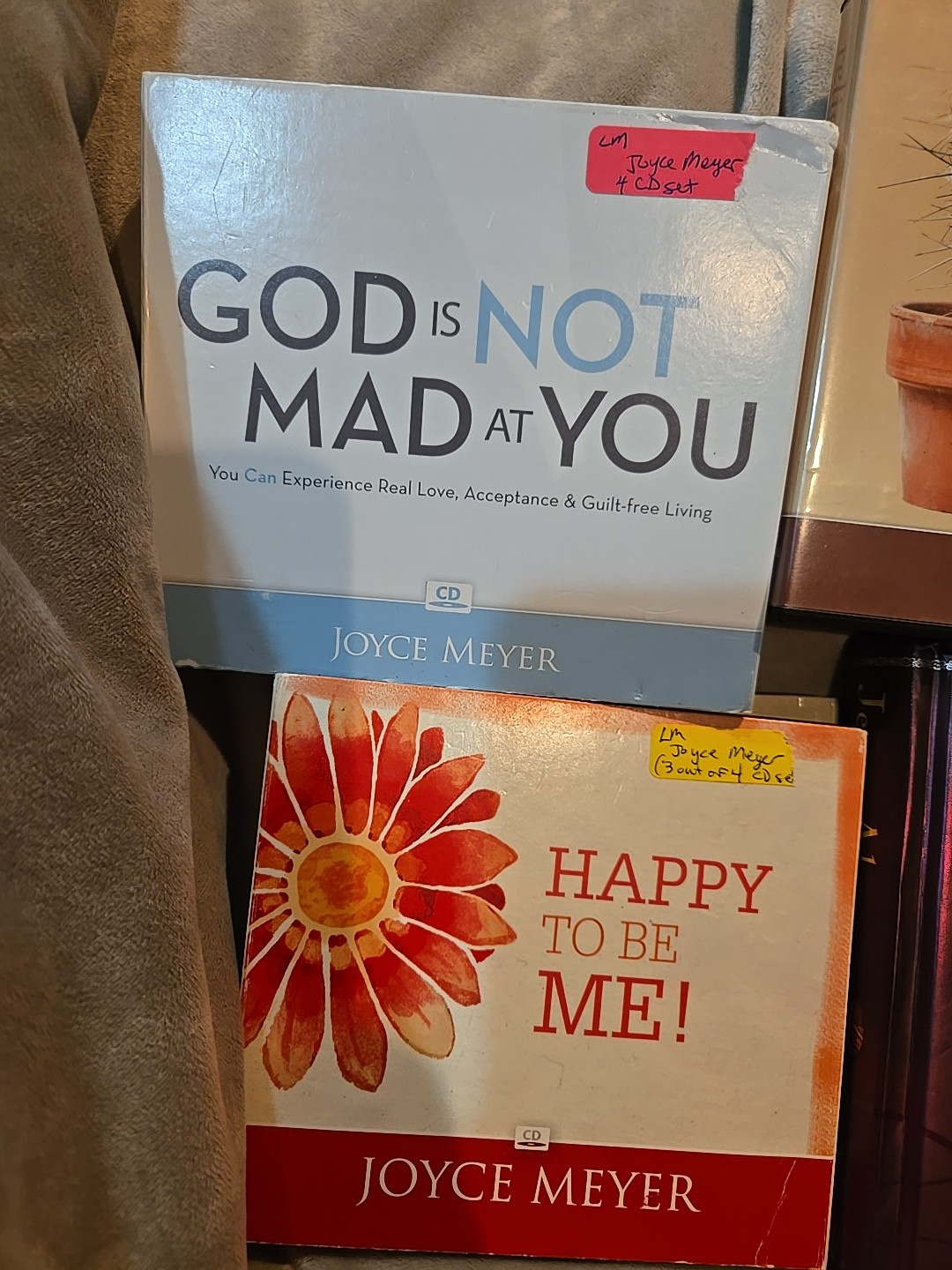Joyce Meyer 4 CD Set & 1 DVD Lot + 1 Sarah Young Devotional - READ
