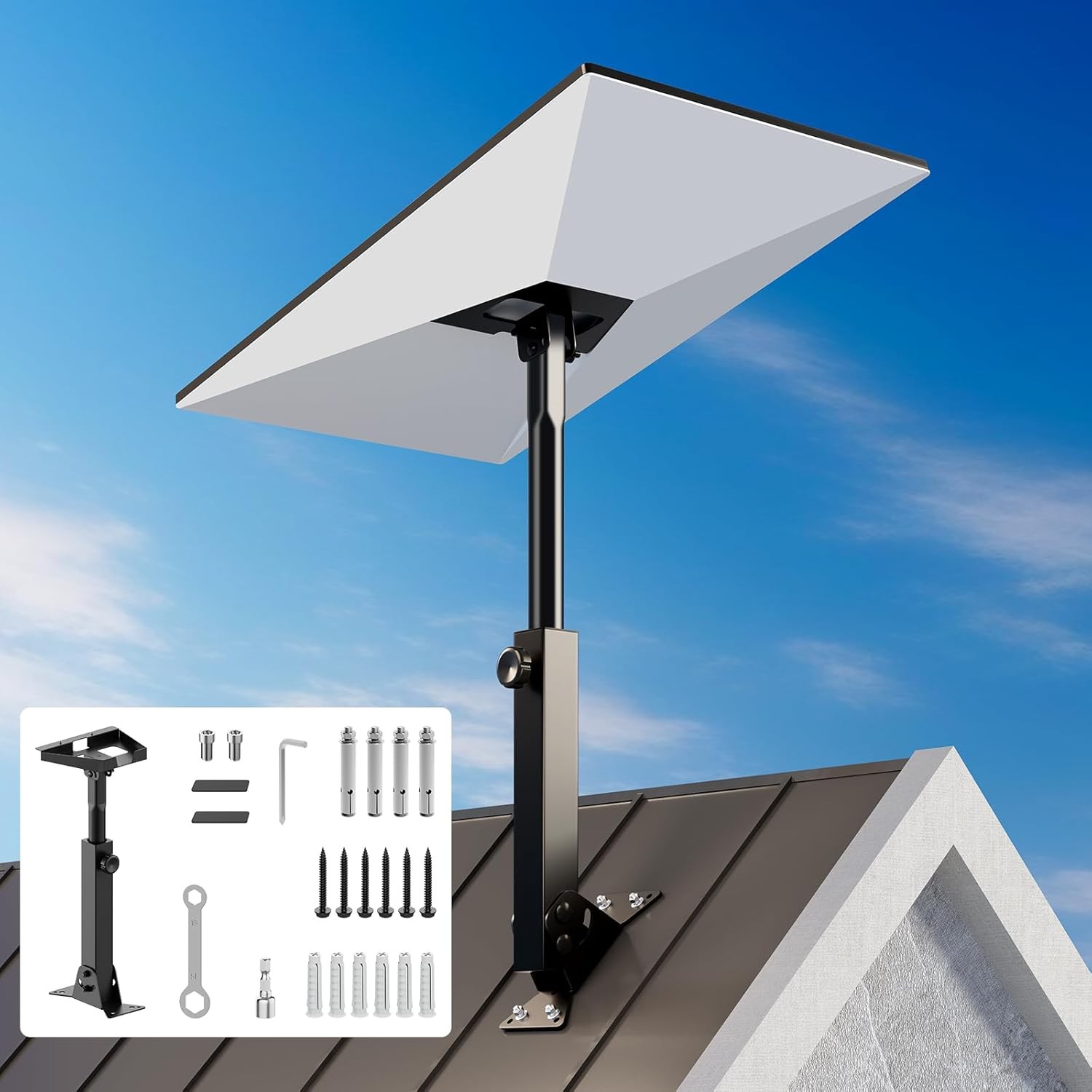 Starlink Mount Adjustable Starlink Roof Mount Kit Standard Gen 3//4/4X Mount wit
