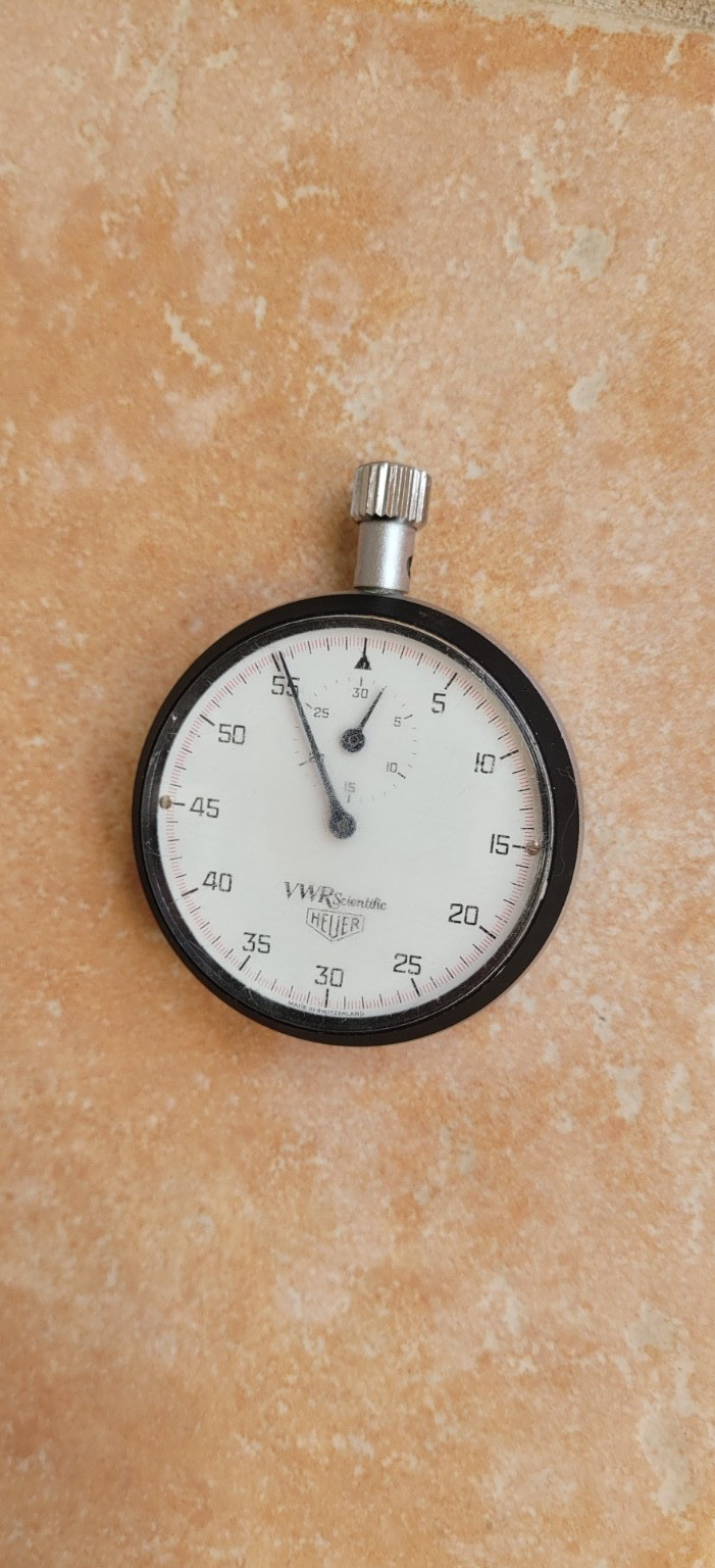 Pre Tag Heuer VWR Scientific Stopwatch Timer Vintage 60-second 30-minute Works