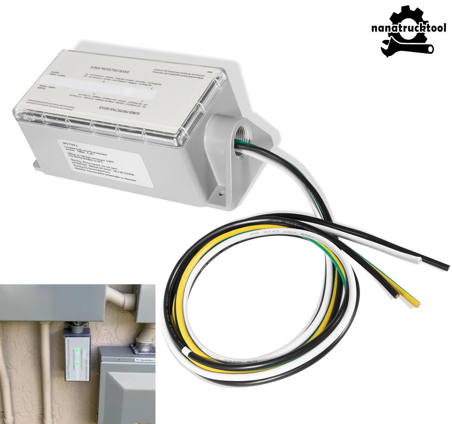 FS100 Surge Protector 100,000 Amps For Any Brand120/240V Load Center and Breaker