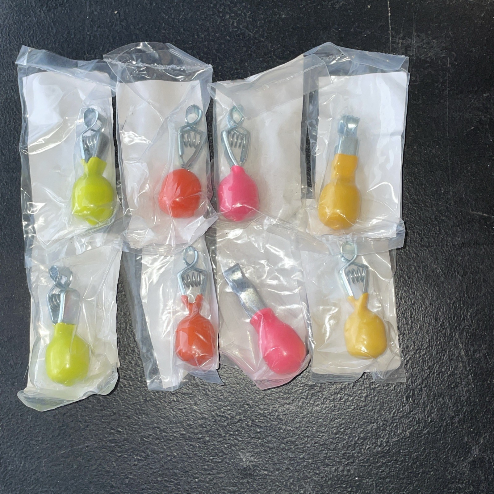 SET OF 4 Eagle Claw Rubber Coated Depth Finder Assorted Color Set #ICRDFB1