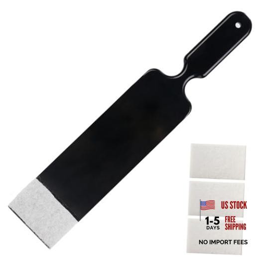 Long Reach Auto Bulldozer Squeegee, Mini Paddle Scrubber for Window Tint Black