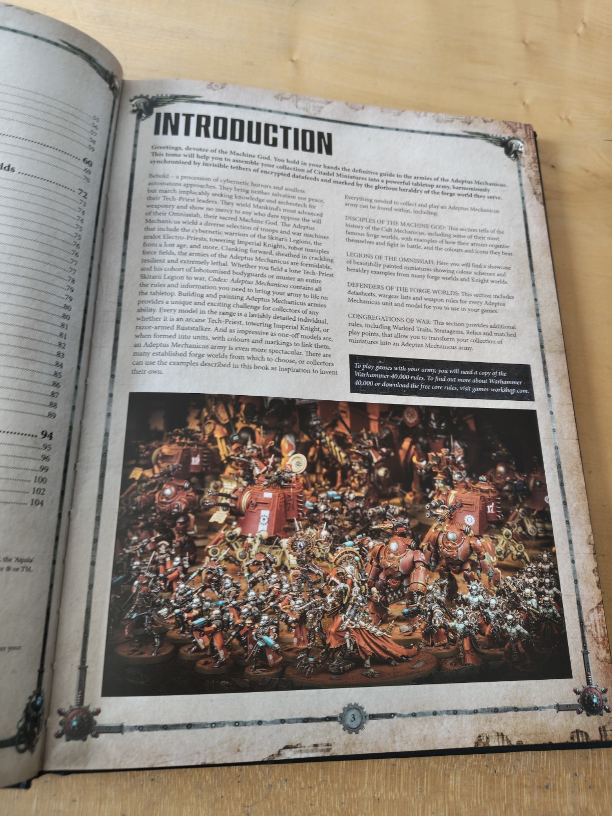 Warhammer 40k Codex Adeptus Mechanicus 2017 Good Condition